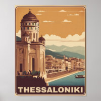 Vintage Stadt Thessaloniki Griechenland Berufung S