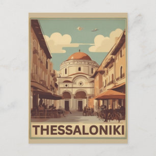 Vintage Stadt Thessaloniki Griechenland Berufung S Postkarte