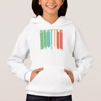 Vintage Stadtansicht von Seattle Hoodie