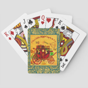 Vintage StageCoach Spielkarten von Künstler