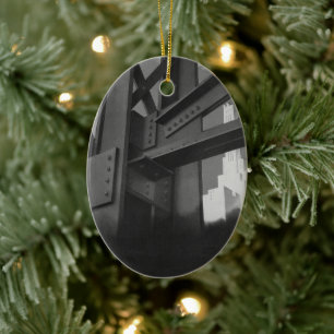 Vintage Stahlbauarchitektur Wolkenkratzer Keramikornament