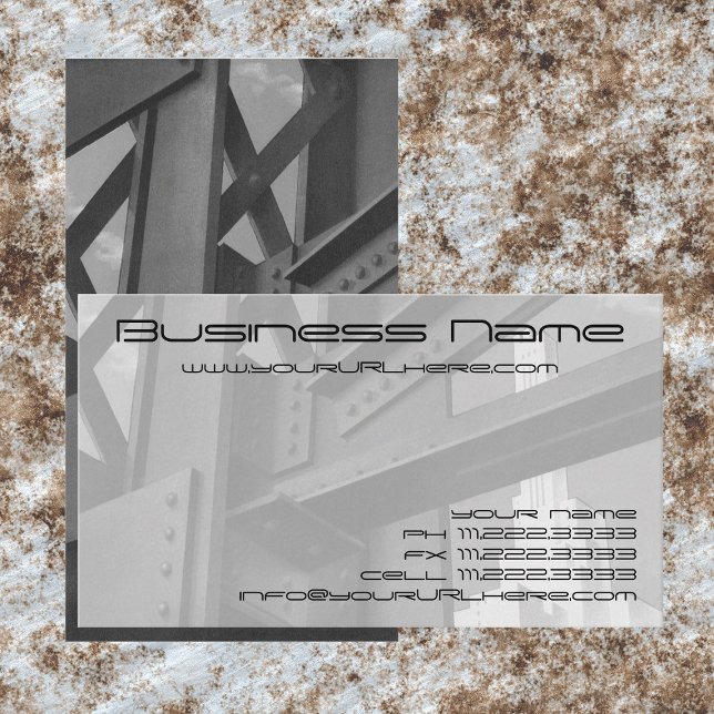 Vintage Stahlbauarchitektur Wolkenkratzer Visitenkarte (Von Creator hochgeladen)