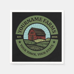 Vintage StallADD-NAME Länderfarm Cropp Bauer Serviette