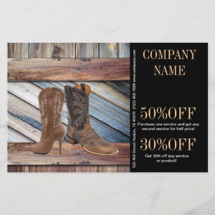 Vintage Stallholz Cowboy Stiefel Western Mode Flyer