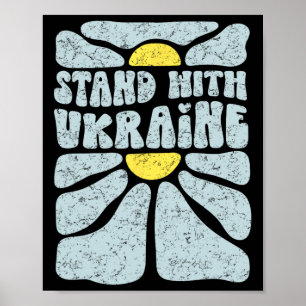 Vintage Stand With Ukraine T-Shirt  Poster