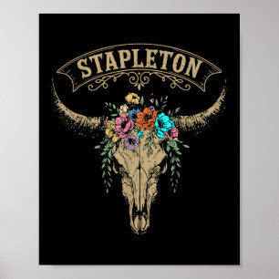 Vintage Stapleton Nachname Personalisiert Stapleto Poster