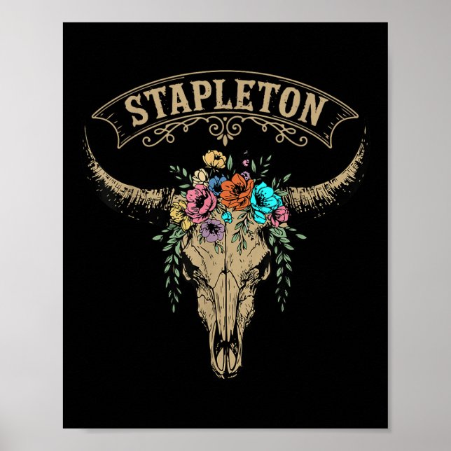Vintage Stapleton Nachname Personalisiert Stapleto Poster (Vorne)