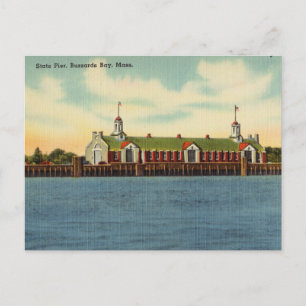 Vintage State Pier, Buzzards Bay, Massachusetts Postkarte