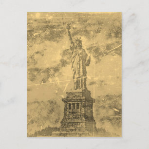 Vintage-Statue of Liberty New York #2 - Postkarten