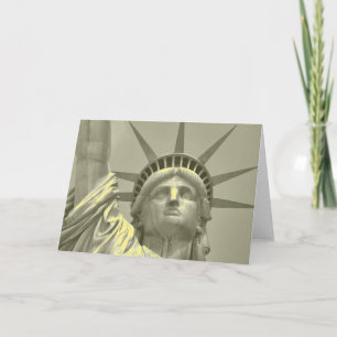 Vintage-Statue-of-Liberty-New-York-Nahaufnahme-Fot Karte