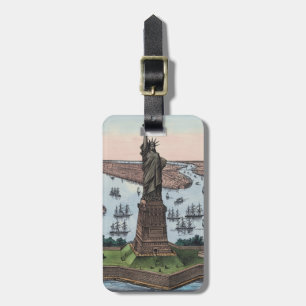 Vintage-Statue of Liberty NYC-Hafen-Kunst 1885 Gepäckanhänger