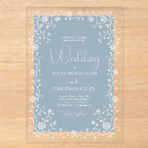 Vintage staubblaue Rosenranken-Hochzeit
