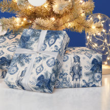 Vintage staubblauer Weihnachts-Toile-Nussknacker