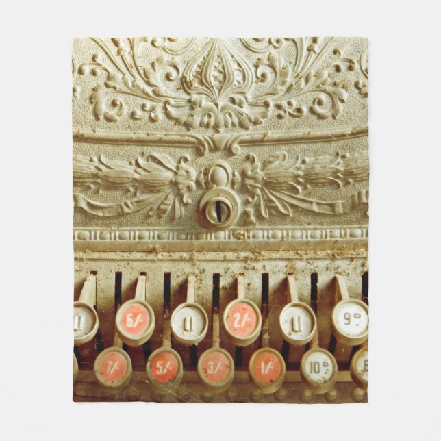 Vintage, staubgedeckte Kasse Fleecedecke (Vorderseite)