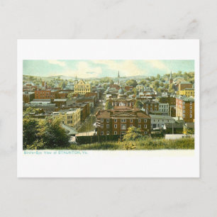 Vintage Staunton, Virginia Postkarte