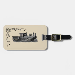 Vintage Steam Engine Gepäckanhänger