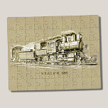 Vintage Steam Train Engine Locomotive Drawing Puzzle<br><div class="desc">Vintage Steam Train for any train enthusiast - - See Lots More Train Theme Gifts in my store - Have a look NOW! - there will be something you love!</div>