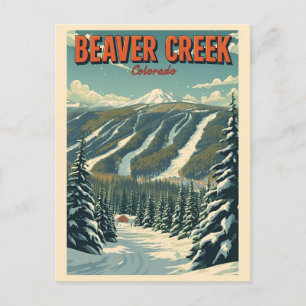vintage Steamboat Springs Colorado Flüsse Geschenk Feiertagspostkarte