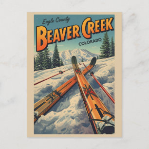 vintage Steamboat Springs Colorado Flüsse Geschenk Feiertagspostkarte