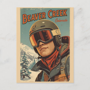 vintage Steamboat Springs Colorado Flüsse Geschenk Feiertagspostkarte