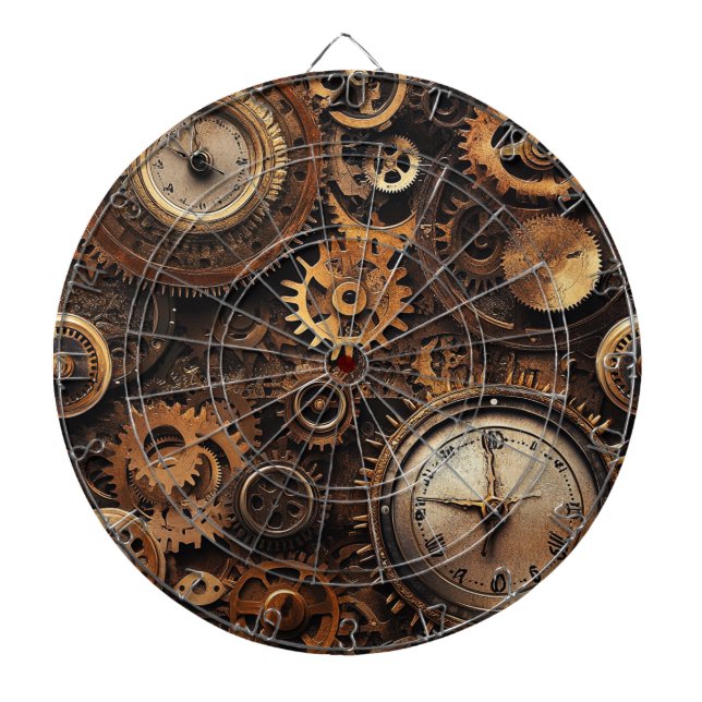 Vintage-Steampunk-Dartscheibe Dartscheibe (vorne)