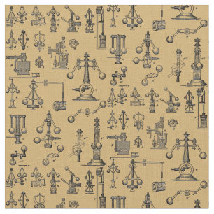 Vintage Steampunk-Fensterheber von 1908 Stoff