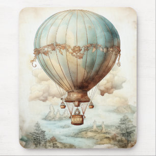 Vintage-Steampunk-Heißluftballon (2) Mousepad