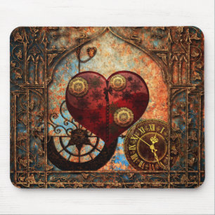 Vintage-Steampunk-Herzen Wallpaper Mousepad