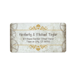 Vintage Steampunk-Hochzeit Adressaufkleber