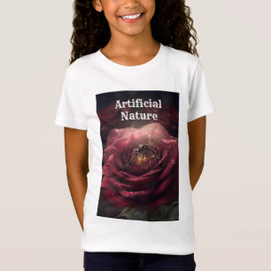 Vintage-Steampunk-Insekt-Rosen-Teen-Weiß-T-Shirt   T-Shirt