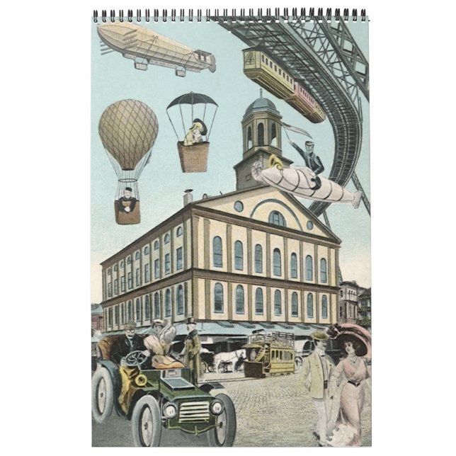 Vintage Steampunk-Science Fiction Kalender (Titelbild)