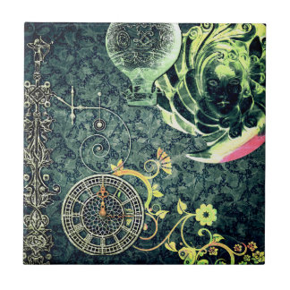 Vintage Steampunk Tapete Fliese