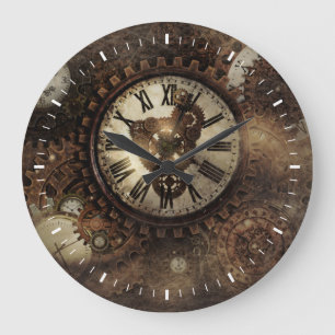 Vintage-Steampunk-Uhren Große Wanduhr