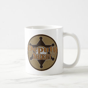 Vintage-Stellvertreter des Sheriffs Tasse