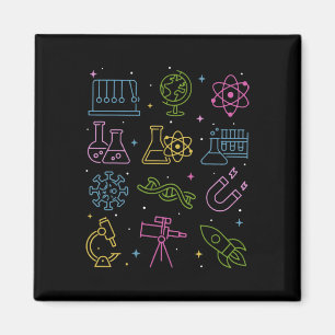 Vintage Stem Naturwissenschaft Technologie Ingenie Magnet