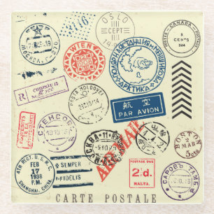 Vintage Stempel: Zeitlose Dekor-Kollektion Glasuntersetzer