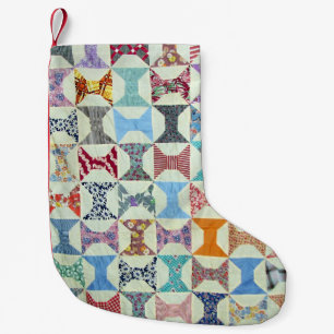 Vintage Steppdecke Kleiner Weihnachtsstrumpf