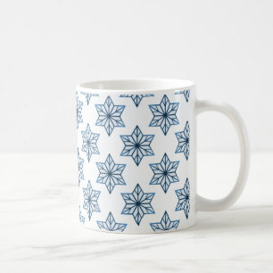 Vintage Sternexplosion Tasse, blau Tasse
