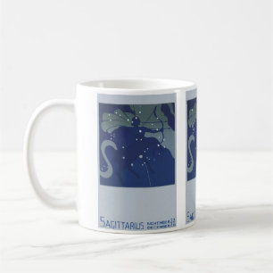 Vintage-Sternkreiszeichen-Schütze-Sternbild Tasse