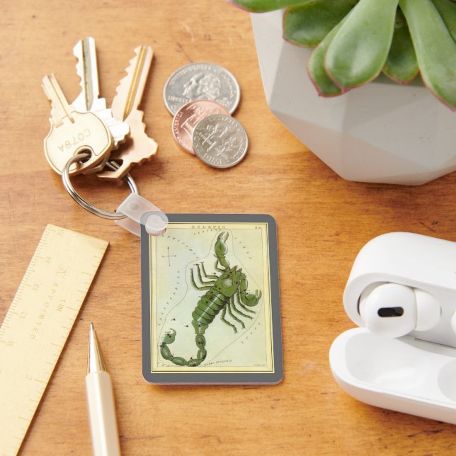 Vintage Sternzeichen, Sternzeichen Schlüsselanhänger (Schreibtisch)