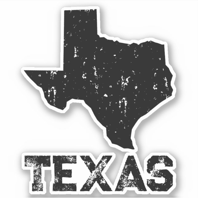 Vintage Steuern Staat Vinyl-Kontur-Aufkleber Aufkleber (Vorderseite)