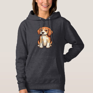 Vintage-Stich-Beagle-Welpe-Vektor-Art_1 Hoodie