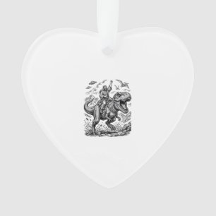 Vintage-Stich-Dinosaur-Reiter-Grafik-T-Shirt_1 Ornament