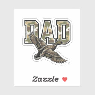 Vintage-Stich Duck Dad Camo Vektor-Shirt-Design Aufkleber