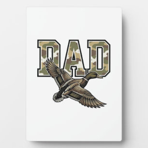 Vintage-Stich Duck Dad Camo Vektor-Shirt-Design Fotoplatte