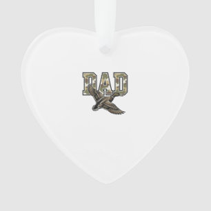 Vintage-Stich Duck Dad Camo Vektor-Shirt-Design Ornament