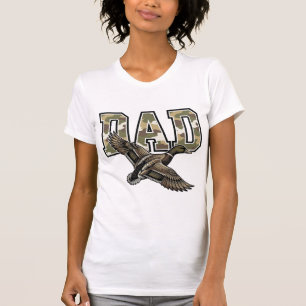 Vintage-Stich Duck Dad Camo Vektor-Shirt-Design T-Shirt