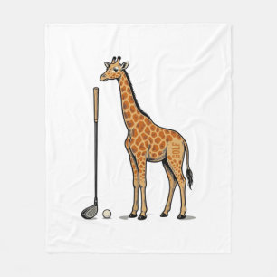 Vintage-Stich Giraffe Golf Vektor T-Shirt Desi Fleecedecke