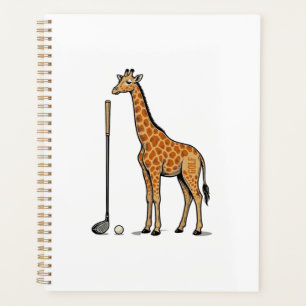 Vintage-Stich Giraffe Golf Vektor T-Shirt Desi Planer