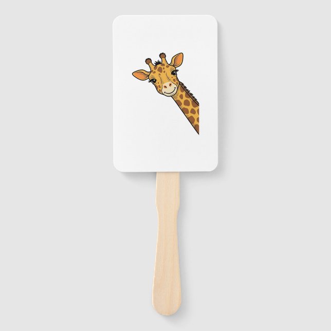 Vintage-Stich Giraffe-Shirt-Design_1 Fächer (Vorderseite)